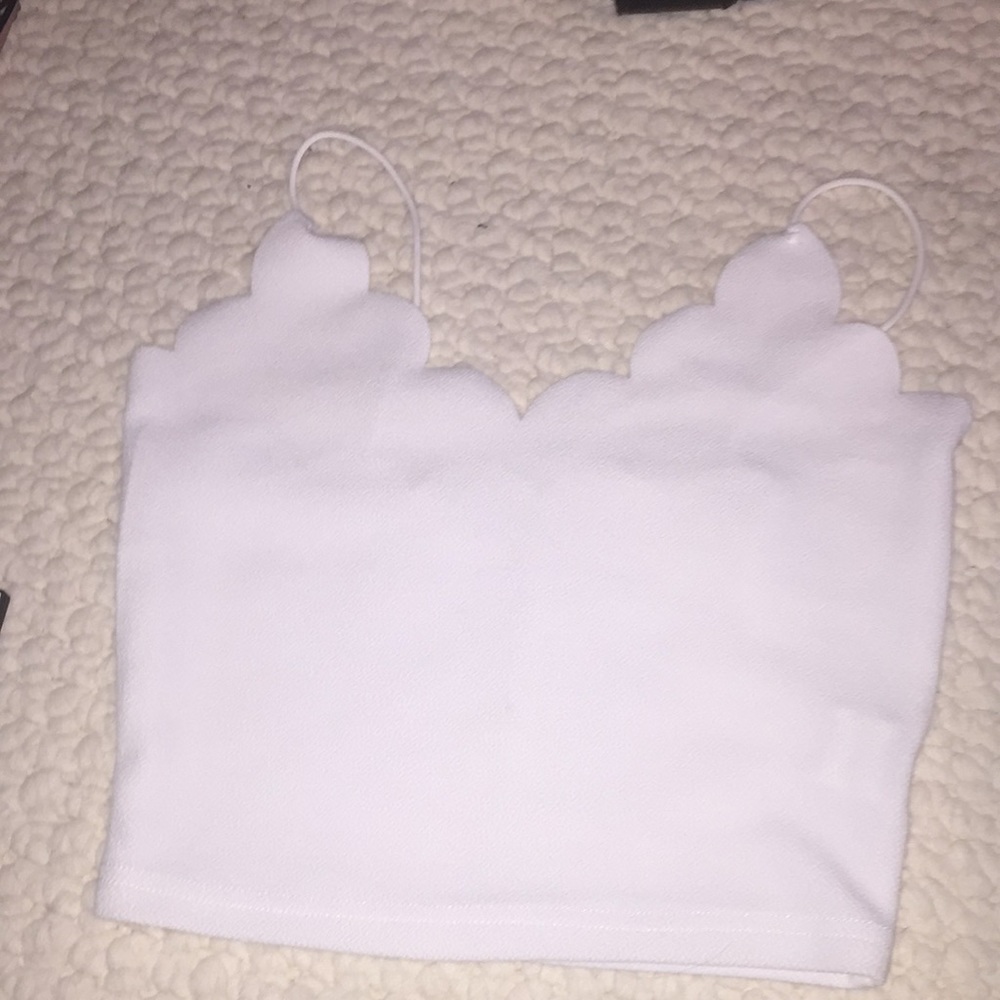 White SHEIN Crop Top